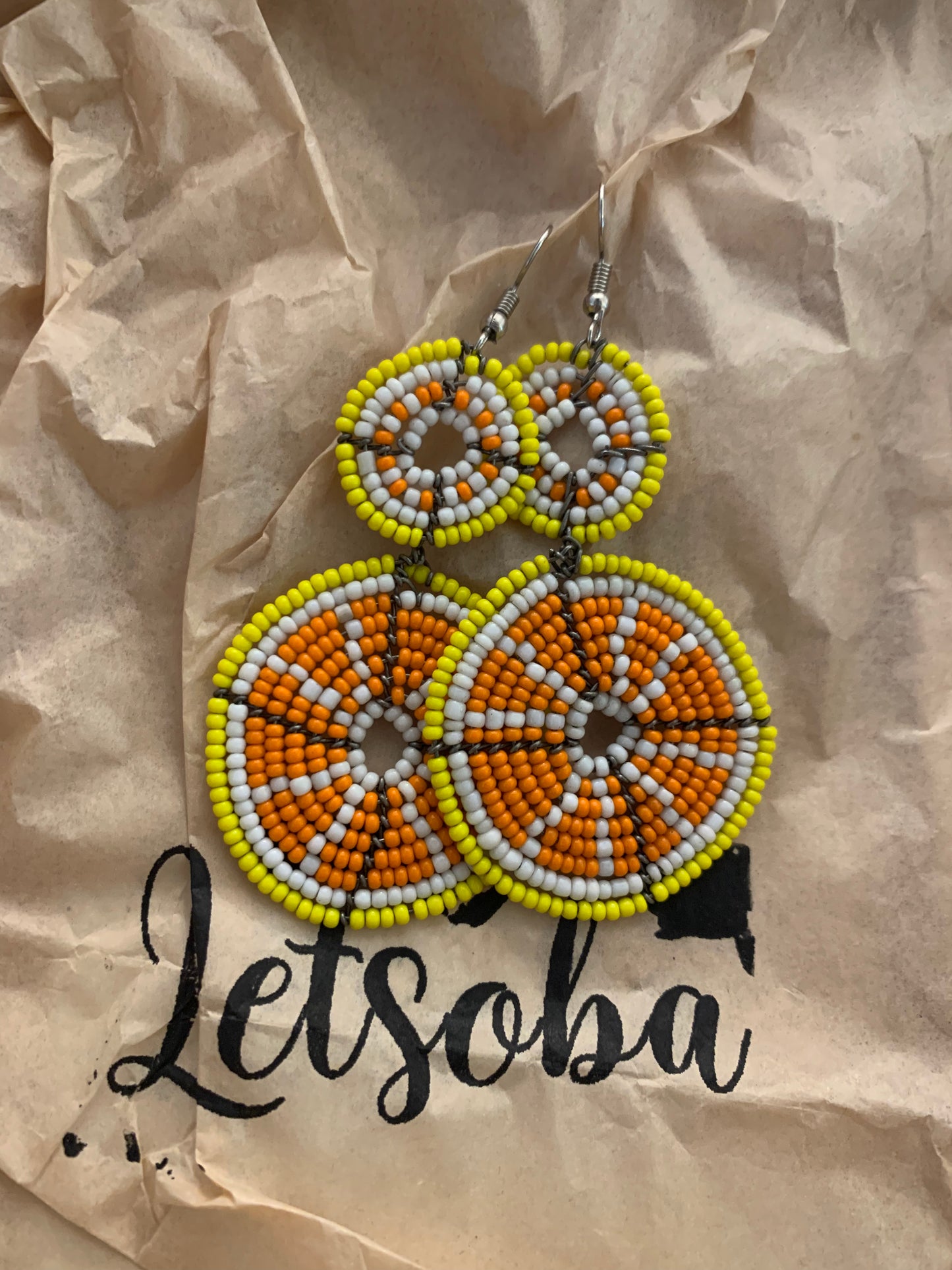 The Citrus Wire Earrings – A Burst of African Color & Craftsmanship