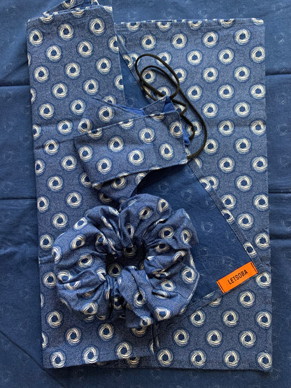 Shweshwe Head Wrap Set